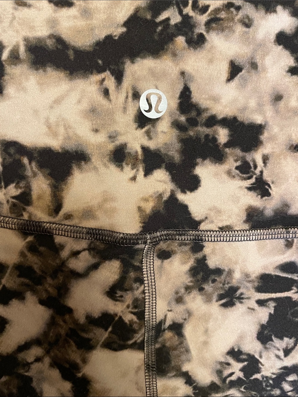 lululemon align  Women's Black & Tan Tie-Dye Leggings